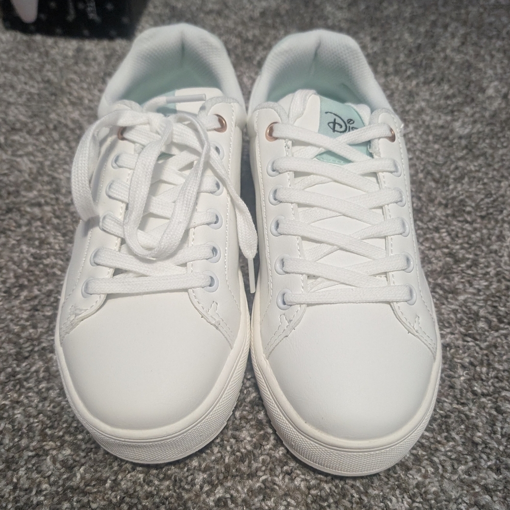 Disney Mickey Mouse White and Gold Women's Sneakers - Picture 4 of 6